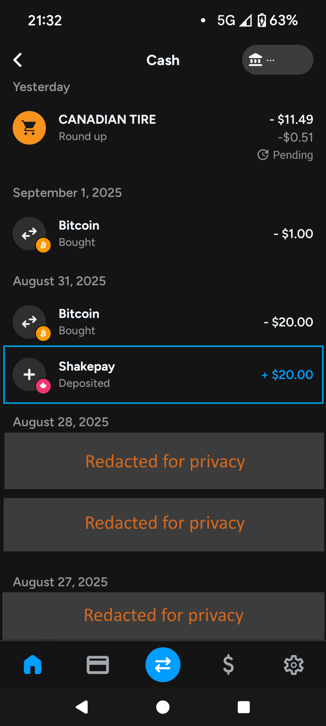 Shakepay Bonus Proof 2